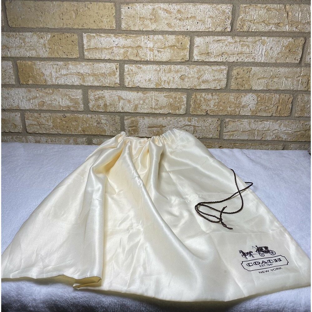 23x19 Coach Duster Bag Purse Sack String Tie